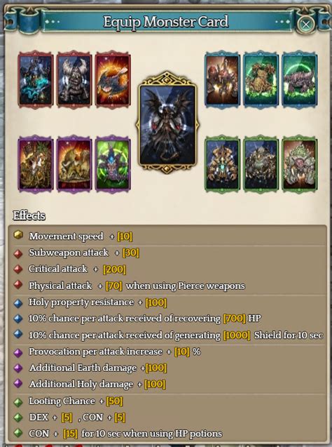 tree of savior best in slot|Best in slot cards .